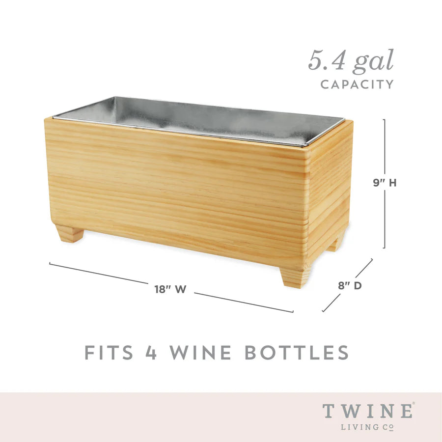 Twine® Wooden Beverage Tub