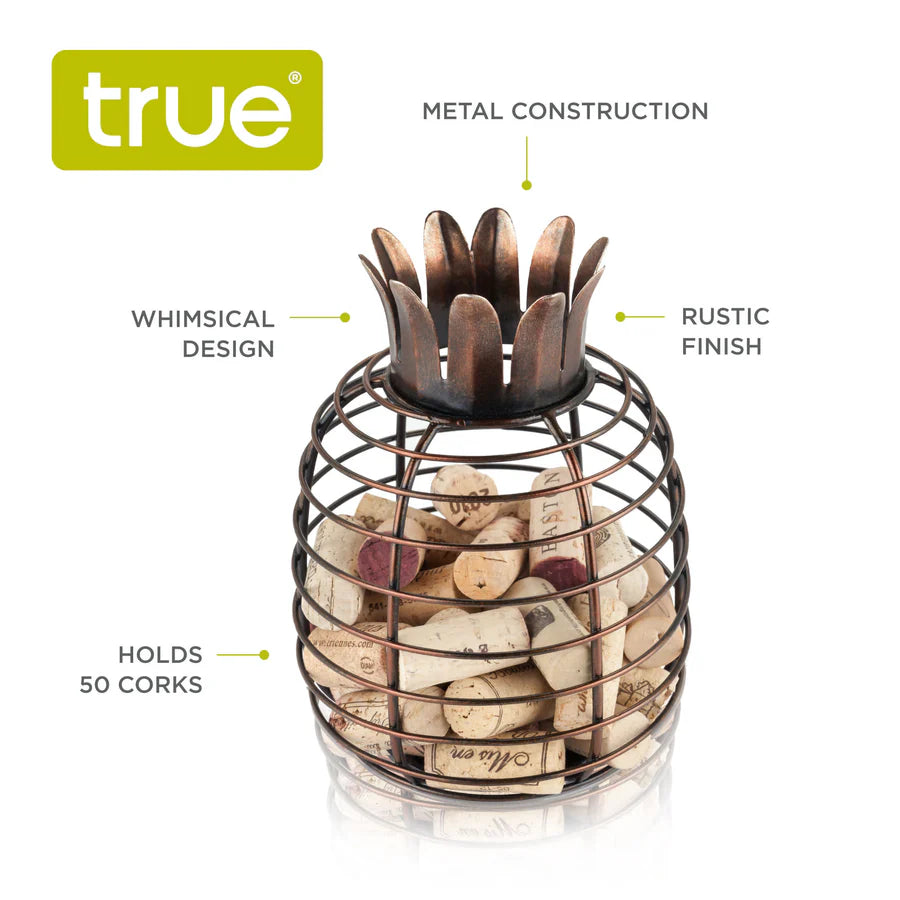 True® Juicy Pineapple Cork Holder Display