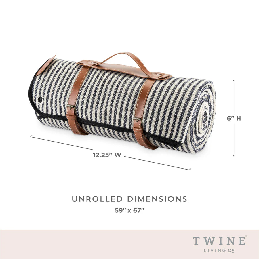 Twine® Picnic Blanket with Waterproof Lining