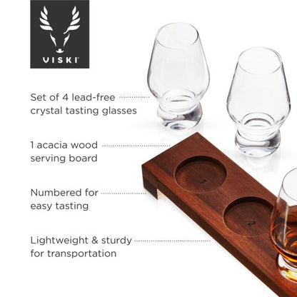 Raye Crystal Spirits Tasting Glass Flight Viski®