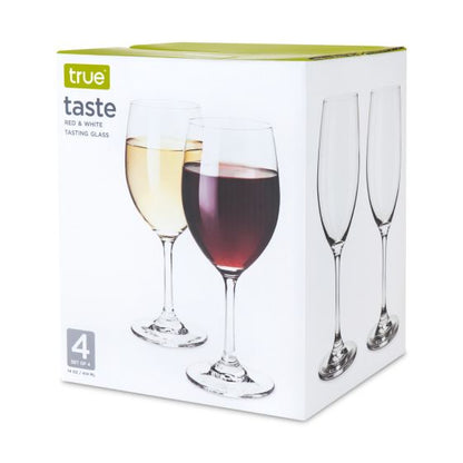 Taste Set of 4 Red & White Wine Tasting Glass by True